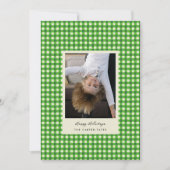 Grünes spielerisches, handGezeichnet Foto Feiertagskarte (Vorderseite)