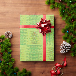 Grünes Spiralpapier Geschenkpapier