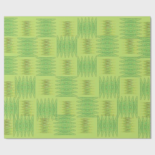 Grünes Spiralpapier Geschenkpapier (Flach)