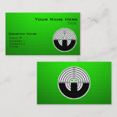 Grünes Sport-Schießen Visitenkarte (Vorne/Hinten)