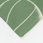 Grünes Sportmuster Fleecedecke (Ecke)