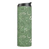 Grünes Sportmuster Thermosbecher (Nach links gedreht)