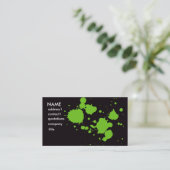 grünes Spritzen Visitenkarte (Stehend Vorderseite)