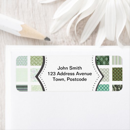 Grünes Stechmosaikmuster (Insitu)