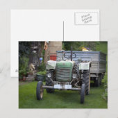 Grünes Steyr Traktor 80A Postkarte (Vorne/Hinten)