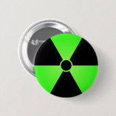 Grünes Strahlungssymbol Button (Vorne & Hinten)