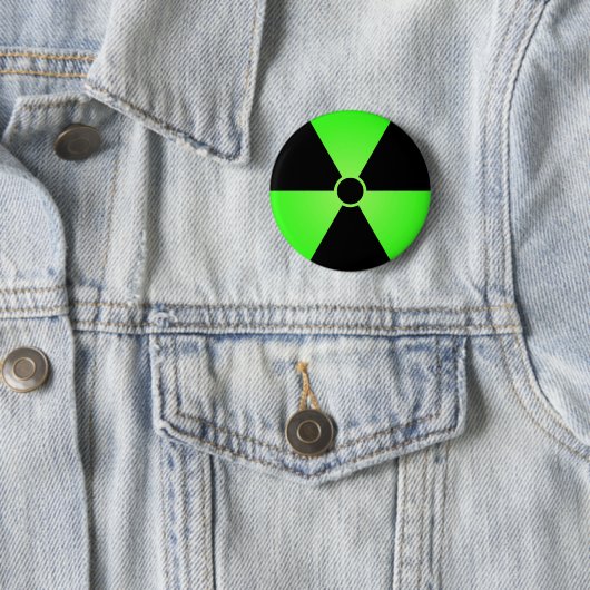 Grünes Strahlungssymbol Button (Beispiel)