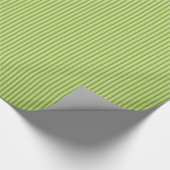 Grünes Streifen-Muster Geschenkpapier (Ecke)