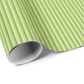 Grünes Streifen-Muster Geschenkpapier (Rolleneckpunkt)