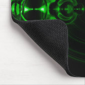 Grünes Strudel-Linse-Aufflackern Mousepad (Ecke)