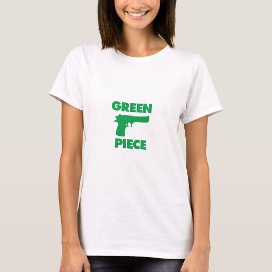 Grünes Stück T-Shirt (Vorderseite)