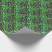 Grünes Sukkulat Lattice Muster Papier Geschenkpapier (Ecke)