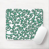 Grünes swirlie mousepad (Mit Mouse)