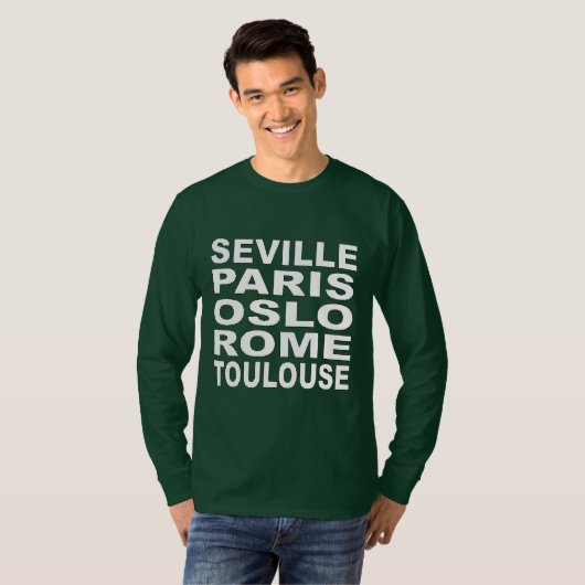 Grünes T-Shirt Design TOURISMUS EUROPE SPORT (Vorne ganz)