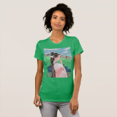 grünes T-Shirt mit Barbie-Design (Vorne ganz)