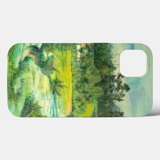 grünes Tal Case-Mate iPhone Hülle (Rückseite (Horizontal))