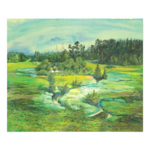 grünes Tal Fotodruck