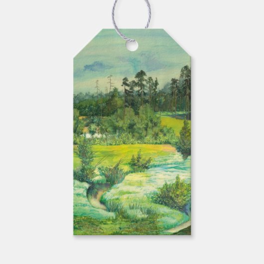 grünes Tal Geschenkanhänger (Vorderseite)