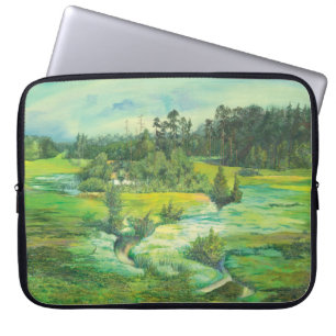 grünes Tal Laptopschutzhülle