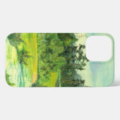 grünes Tal Malerei Wasserfarbe Handy Fall iPhone Hülle (Rückseite (Horizontal))