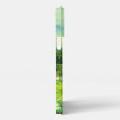 grünes Tal Malerei Wasserfarbe Handy Fall iPhone Hülle (Rechte Seite)