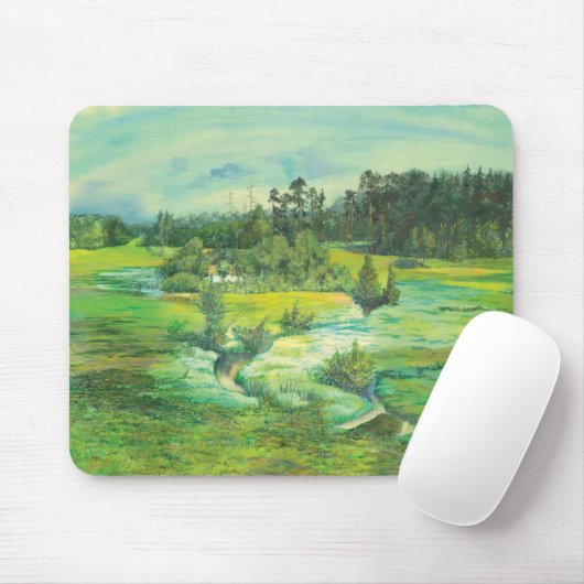 grünes Tal Mousepad (Mit Mouse)
