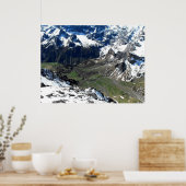 Grünes Tal nahe dem Schilthorn Poster (Küche)