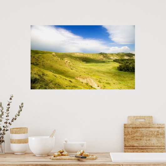 Grünes Tal Poster (Küche)