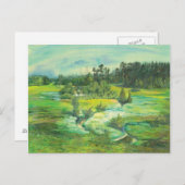 grünes Tal Postkarte (Vorne/Hinten)