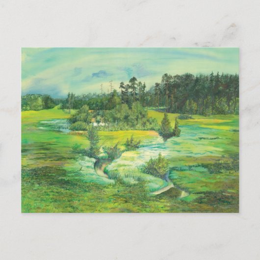 grünes Tal Postkarte (Vorderseite)