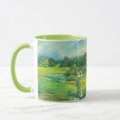 Grünes Tal Watercolor Tasse (Links)