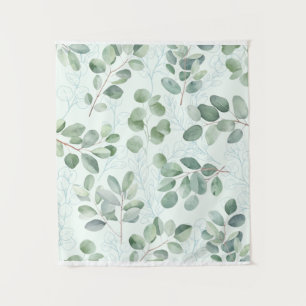 Grünes Tapest für Vintage Blumenmuster Blume Wandteppich