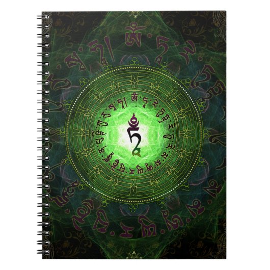Grünes Tara - Schutz vor Gefahren und dem Leiden Notizblock (Vorderseite)