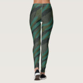 Grünes Tarnmuster abstrakt Leggings (Rückseite)