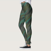 Grünes Tarnmuster abstrakt Leggings (Links)