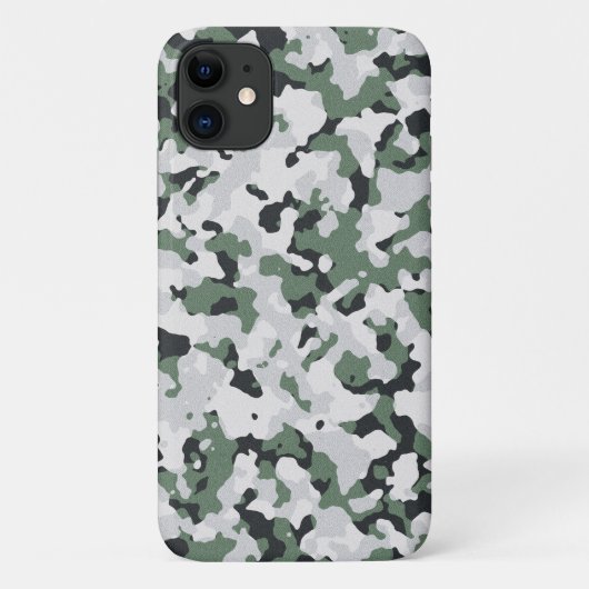 Grünes Tarnmuster Case-Mate iPhone Hülle (Rückseite)