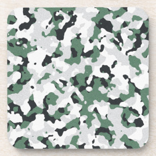 Grünes Tarnmuster Getränkeuntersetzer