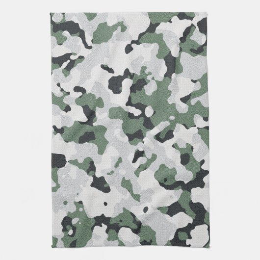 Grünes Tarnmuster Handtuch (Vertikal)
