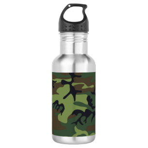 Grünes Tarnmuster, Militärisches Muster, Armee Edelstahlflasche