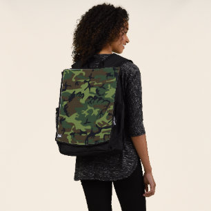 Grünes Tarnmuster, Militärisches Muster, Armee Rucksack