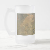 Grünes Tarnmuster Vintag V2.0 Mattglas Bierglas (Links)