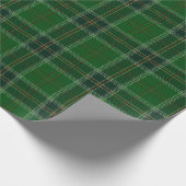Grünes Tartan-Muster Geschenkpapier (Ecke)