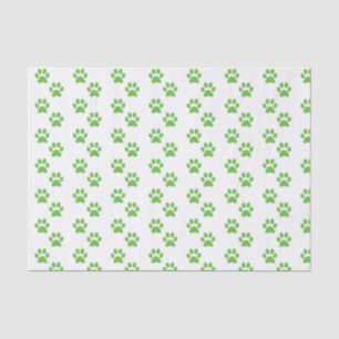 Grünes Tatzen-Druck-Seidenpapier Seidenpapier