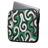 Grünes Team Laptopschutzhülle (Vorderseite Links)