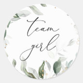 Grünes Team Mädchen Stickers (Vorderseite)