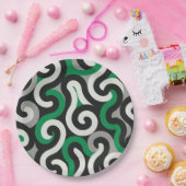 Grünes Team Pappteller (Party)