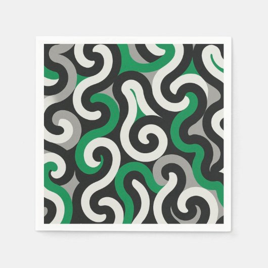 Grünes Team Serviette (Vorderseite)