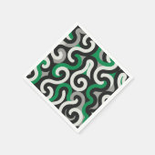 Grünes Team Serviette (Ecke)