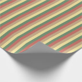 Grünes Teewackelpapier Geschenkpapier (Ecke)