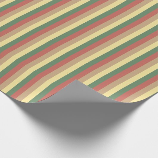 Grünes Teewackelpapier Geschenkpapier (Ecke)